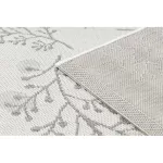 Fonott sizal flat tepih 48774/367 listovi Madarak krem siva 140x200 cm