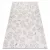 Fonott sizal flat tepih 48774/367 listovi Madarak krem siva 160x230 cm