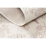 Fonott sizal flat tepih 48774/526 listovi Madarak krem ružičasta 200x290 cm