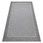Fonott sizal tepih boho 46201575 Keret siva 120x170 cm