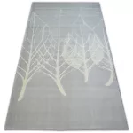 Scandi tepih 18281/652 - listovi siva krem 80x150 cm