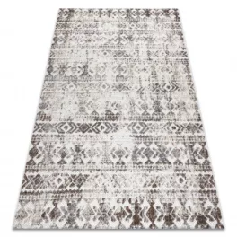  Tepih SOLE D3732 Aztec diamond ravno tkani bež 80x250 cm