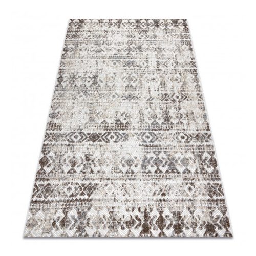  Tepih SOLE D3732 Aztec diamond ravno tkani bež 80x250 cm