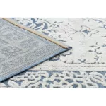  Tepih SOLE D3871 ravno tkani plavi / bež 80x250 cm