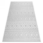 tepih SOLE D3851 Boho gyémánt lapos szövött bež 120x170 cm