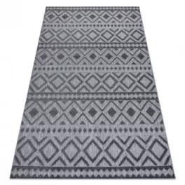   tepih SOLE D3852 Boho gyémánt lapos szövött siva 120x170 cm