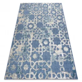 tepih SOLE D3881 lapos szövött plava / bež 120x170 cm