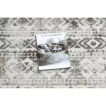 tepih SOLE D3732 Aztec gyémánt lapos szövött bež 140x190 cm