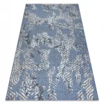 tepih SOLE D3841 hexagoane lapos szövött plava / bež 140x190 cm