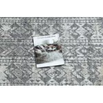 tepih SOLE D3732 Aztec gyémánt lapos szövött siva / bež 180x270 cm