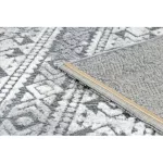 tepih SOLE D3732 Aztec gyémánt lapos szövött siva / bež 180x270 cm