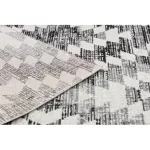 Modern tepih MUNDO D7461 gyémánt 3D szabadtéri siva / bež  80x150 cm