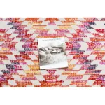  Moderan tepih MUNDO D7591 diamond 3D outdoor roza / bež 80x250 cm