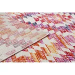  Moderan tepih MUNDO D7591 diamond 3D outdoor roza / bež 80x250 cm