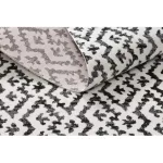 Modern tepih MUNDO E0621 geometriai szabadtéri bež / crne 120x170 cm