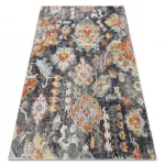 Modern tepih MUNDO E0671 keleti vintage szabadtéri crne / žuta 120x170 cm
