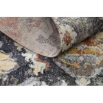 Modern tepih MUNDO E0671 keleti vintage szabadtéri crne / žuta 120x170 cm