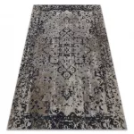 Modern tepih MUNDO E0681 vintage szabadtéri bež / crne 120x170 cm