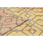 Modern tepih MUNDO D5751 glamour szabadtéri narancsžuta / crne 140x190 cm