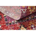 Modern tepih MUNDO D7701 gyémánt boho szabadtéri ružičasta / bež  160x220 cm