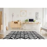 Modern tepih MUNDO E0571 szabadtéri bež / crne 160x220 cm