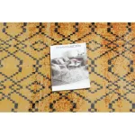 Modern tepih MUNDO D5751 glamour szabadtéri narancsžuta / crne 180x270 cm