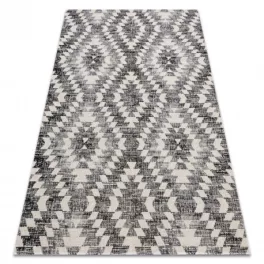   Modern tepih MUNDO D7461 gyémánt 3D szabadtéri siva / bež  180x270 cm