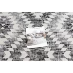 Modern tepih MUNDO D7461 gyémánt 3D szabadtéri siva / bež  200x290 cm