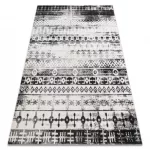 Modern tepih MUNDO E0592 etnikai szabadtéri bež / crne 200x290 cm