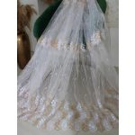  TRD. Gotova zavjesa Brillant 77 bijelo zlatni uzorak 300x160cm