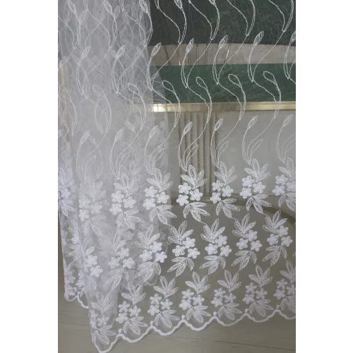  Gotova zavjesa Brillant 77 Bijeli uzorak 400x180cm