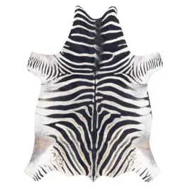   tepih mesterséges marhabőr, Zebra G5128-1 bijela crne bőr 100x150 cm