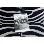 tepih mesterséges marhabőr, Zebra G5128-1 bijela crne bőr 100x150 cm