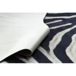 tepih mesterséges marhabőr, Zebra G5128-1 bijela crne bőr 100x150 cm