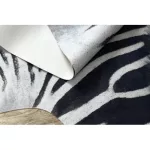 tepih mesterséges marhabőr, Zebra G5128-1 bijela crne bőr 100x150 cm