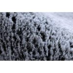 Modern, mosható tepih LAPIN shaggy, csúszásgátló crne / elefántcsont 180x270 cm