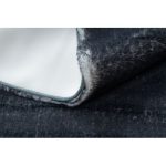 Modern, mosható tepih LAPIN shaggy, csúszásgátló elefántcsont / crne 180x270 cm