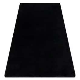   Modern, mosható tepih POSH shaggy, plüss, vastag, csúszásgátló, crne 80x150 cm