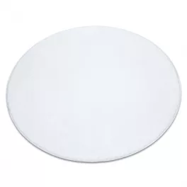    Moderna, periva prostirka POSH krug čupava, pliš, debela, protuklizna, krug slonovače 80 cm
