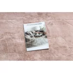  Moderna, periva prostirka POSH circle shaggy, pliš, debela, protuklizna, rumenilo roza krug 80 cm