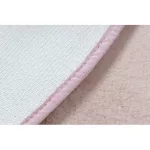  Moderna, periva prostirka POSH circle shaggy, pliš, debela, protuklizna, rumenilo roza krug 80 cm