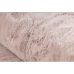  Moderna, periva prostirka POSH circle shaggy, pliš, debela, protuklizna, rumenilo roza krug 80 cm