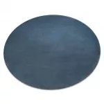  Moderan, perivi tepih POSH circle shaggy, pliš, debeli, protuklizni, plavi krug 80 cm