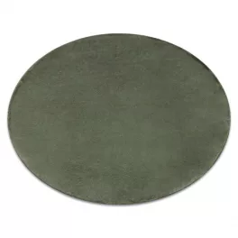    Moderna, periva prostirka POSH circle shaggy, pliš, debela, protuklizna, zeleni krug 80 cm