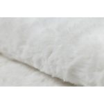 Kab. Moderni perivi tepih SHAPE 3148 Star shaggy - bjelokostni pliš, protuklizni 80x80 cm