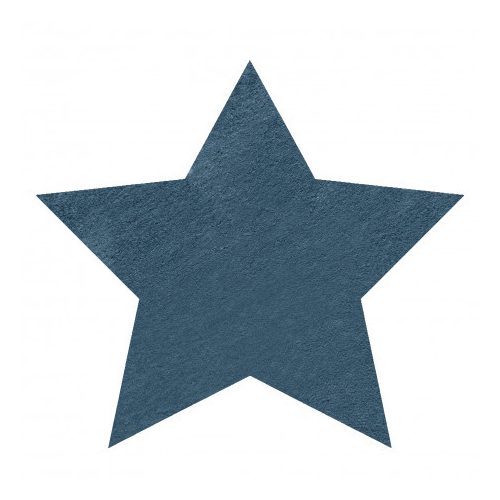  Kab. Moderni perivi tepih SHAPE 3148 Star shaggy - plavi pliš, protuklizni 80x80 cm