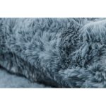  Kab. Moderni perivi tepih SHAPE 3148 Star shaggy - plavi pliš, protuklizni 80x80 cm