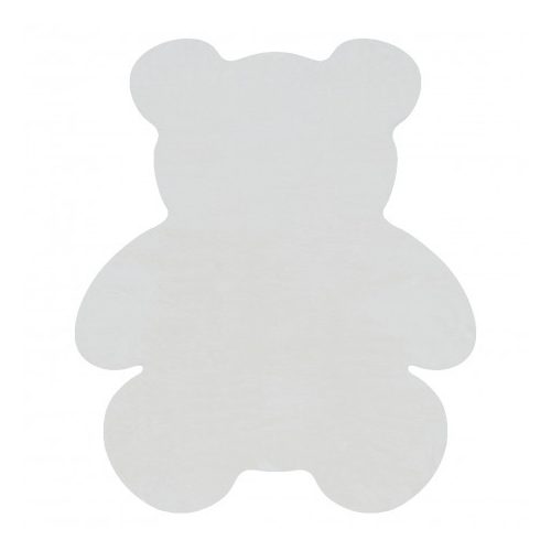  Kab. Moderni perivi tepih SHAPE 3146 Medvjedić čupavi - bjelokostni pliš, protuklizni 80x96 cm