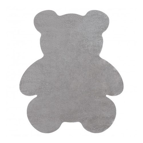  Kab. Moderni perivi tepih SHAPE 3146 Medvjedić čupavi - sivi pliš, protuklizni 80x96 cm