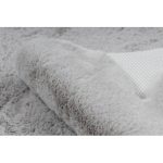  Kab. Moderni perivi tepih SHAPE 3146 Medvjedić čupavi - sivi pliš, protuklizni 80x96 cm